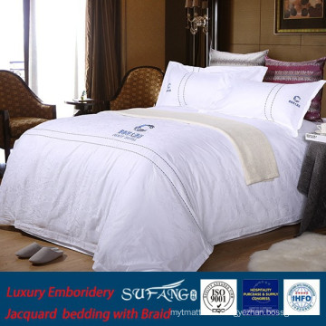 Luxury Embroidery Jacquard bedding with Braid